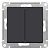 AtlasDesign Карбон Переключатель 2-клавишный перекрестный, сх.7, 10АХ, механизм,