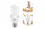 Лампа люминесцентная НЛ-FSТ2-25 Вт-4000 К–Е27 (54х126 мм), Народная