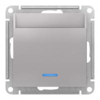 AtlasDesign Алюминий Выключатель карточный 10А, без задержки времени, механизм,