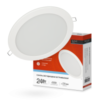 Панель светодиод. встр. круглая RLP-VC 24Вт 230В 6500К 1920Лм 220мм белая IP40 IN HOME