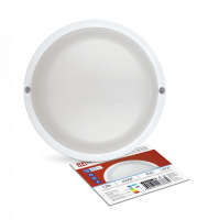 Светильник с/д. гермет. СПП-А-КРУГ 12Вт 230В 6500К 960Лм с оптико-акустическим датчиком IP65 IN HOME