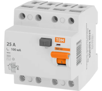 УЗО ВД1-63 4P 25А 100мА TDM