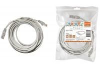 Патч-корд народный U/UTP Cat 5e 4PR 24AWG PVC, литой 5 м, серый TDM