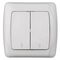 CARMEN Бел Выключатель 2кл. проходной