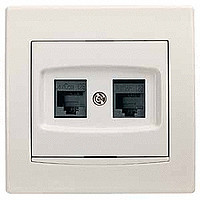 Розетка комп RJ45 к 5E UTP под кр\крем. встав