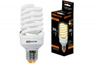 Лампа энергосберегающая КЛЛ-FST2-30 Вт-2700 К–Е27 КОМПАКТ (55х126 мм) TDM