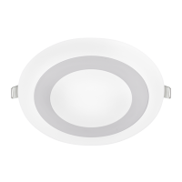 Панель светодиод. встр. круглая RLP-BL 9Вт 230В 4000К 540Лм 145мм с подсветкой белая IP20 IN HOME