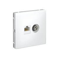 Systeme Electric ArtGallery Лотос Розетка двойная ТВ + компьютерная RJ45, кат. 5Е