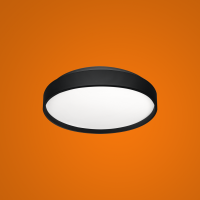 Cветильник светодиодный потолочный PTL-102 36W 6K IP40 черный iSvet