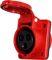 Силовая розетка встраиваемая e.socket.pro.3.16.wall, 3п., 220В, 16А (413)