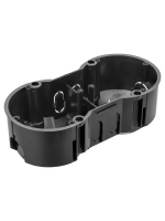 Установочная коробка СП 2-х местная, 141х70х45мм, саморезы, IP20, TDM