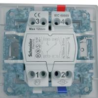 SEDNA Алюм Переключатель 1-клавишный, сх.6, 10А, 250В