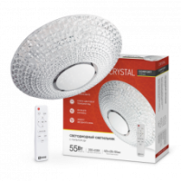 Светильник светод. COMFORT CRYSTAL 55Вт 230В 3000-6500K 4400Лм 400х100мм пульт ДУ IN HOME
