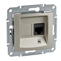 SEDNA Титан Розетка компьютерная RJ45, одиночная, кат. 5е, неэкр. UTP