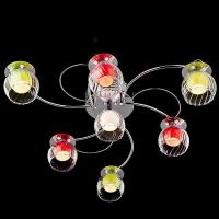 Светильник Галоген - 0185/7 хром/бело-синий