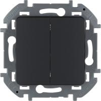 Legrand INSPIRIA Антрацит Выключатель 2-кл.10AX 250В