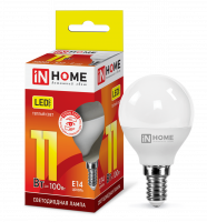 Лампа светодиодная LED-ШАР-VC 11Вт 230В Е14 3000К 820Лм IN HOME