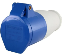 Розетка 223 переносная 2Р+РЕ 32А 220В IP44 TDM
