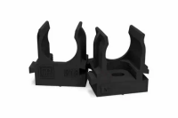 Крепеж-клипса для труб для монт.пистолета черная атмосферост. d16 мм (100шт/1100шт уп/кор) Промрукав