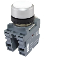 Кнопка MP1-20W в сборе d22мм 1з+1р белая TDM