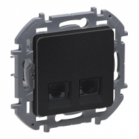 Legrand INSPIRIA Антрацит Розетка компьютерная RJ 45 2-ая кат. 5e UTP
