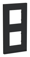 UNICA PURE Каучук/Антрацит Рамка 2-постовая вертикальная