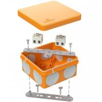 Коробка огнестойкая для о/п двухкомпонентная Е15-Е120 80х80х40 RAL2004 (44 шт/кор) Промрукав