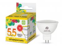Лампа светодиодная LED-JCDR-standard 5.5Вт 230В GU5.3 3000K 495Лм ASD