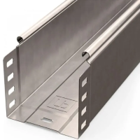 Лоток неперфорированный Стандарт INOX (AISI 409) 100х100х3000 (0,7 мм) (6 м/уп) Промрукав