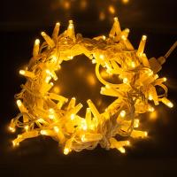 Гирлянда бытовая электрическая нить - 400-101 теплый белый 10м IP65