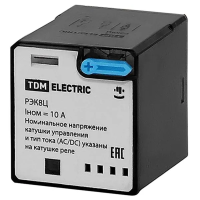 Реле РЭК8Ц/2 10А  12В AC (без разъема Р8Ц арт. SQ1503-0019) TDM