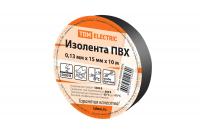 Изолента ПВХ 0,13*15мм Черная 10метров TDM
