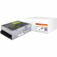 Блок питания 150Вт-12В-IP20 для светодиодных лент и модулей, металл, узкий, TDM