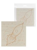 Набор досок для выжигания "Космос", 150х150 мм, 5 шт., пакет, TDM
