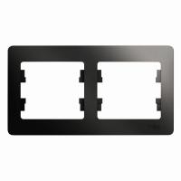 GLOSSA Антрацит Рамка 2-ая, горизонтальная