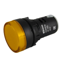 Лампа AD-22DS(LED)матрица d22мм желтый 230В TDM
