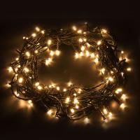 Гирлянда бытовая электрическая нить - 400-002 теплый белый 10 м IP20