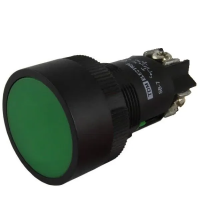 Кнопка SВ-7 "Пуск" с возвратом, 1НО, d22 мм, зеленая, IP40 TDM