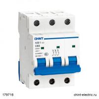 Авт. выкл. NB1-63 3P 20A 6кА х-ка D (DB) (R) CHINT