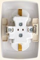 Рондо С/У Бел Розетка двойная с заземлением со шторками 16А, 250В