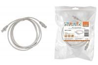 Патч-корд народный U/UTP Cat 5e 4PR 24AWG PVC, литой 1,5 м, серый TDM