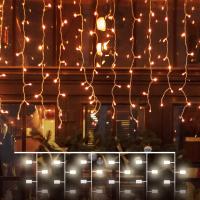 Гирлянда бытовая электрическая занавес - 200-101 теплый белый 2*3м IP65