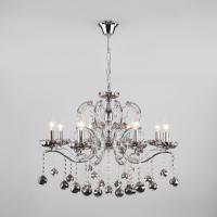 Светильник Bogate`s - 10107/8 хром/дымчатый хрусталь Strotskis