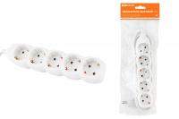 Удлинитель бытовой  У05  5 гнезд, 5 метров, с заземлением, ПВС  3х1мм2  16А/250В TDM