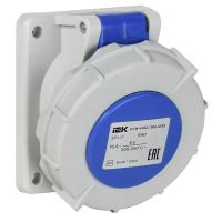 Розетка встраиваемая ССИ-4132 16А-6ч/220В 2P+PE IP67 IEK