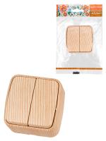 Выключатель 2-кл. ОУ IP20 10А, сосна "Дача" Народная