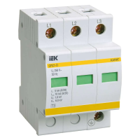 Ограничитель импульсных перенапряжений ОПС1-D 3Р 5/10кА 230B IEK