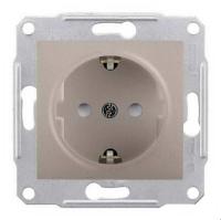 SEDNA Титан Розетка с/з, 16А, 250В_sale