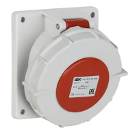 Розетка встраиваемая ССИ-4252 32А-6ч/380В 3P+PE+N IP67 IEK
