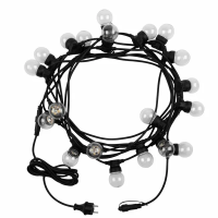 Уличная гирлянда «Лофт», черный каучук, 20 матовых ламп х 5 LED, влагостойкая IP44 NEON-NIGHT